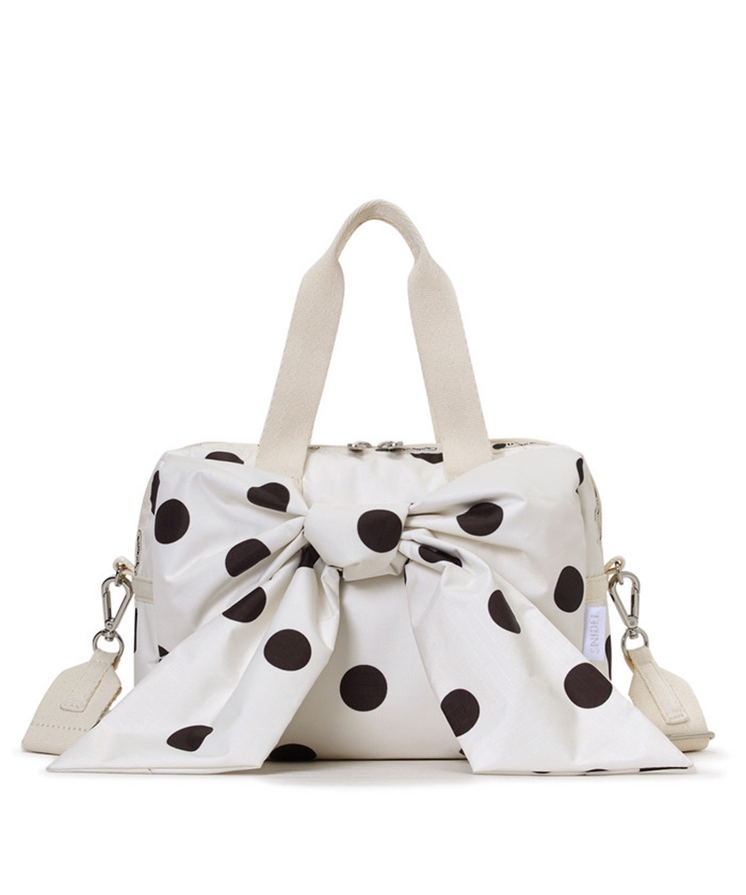 【LeSportsac×SNIDEL】LG BOW SM SATCHEL(ノワールポルカドットスナイデル-フリー)