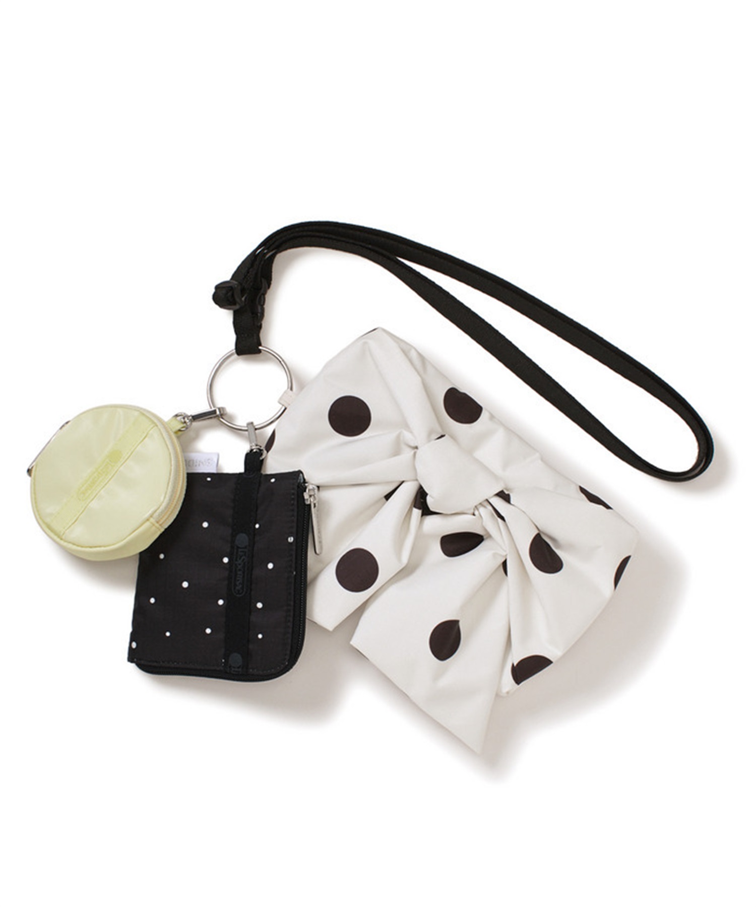 【LeSportsac×SNIDEL】BOW MULTI POUCH SET(ポルカドットマルチスナイデル-フリー)