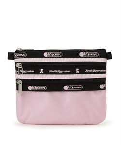 【LeSportsac×Rest & Recreation】RR X LS 3 ZIP COSMETIC(コスメピンク-フリー)