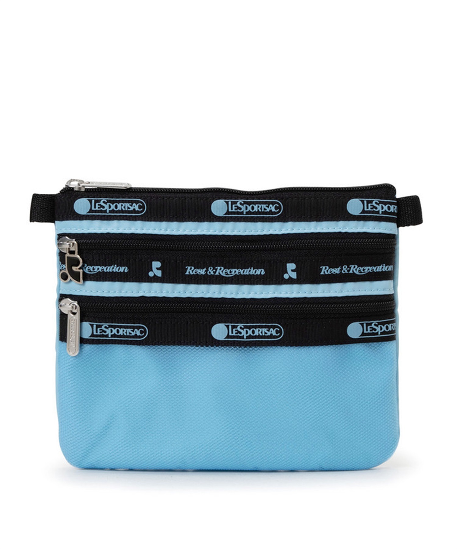 【LeSportsac×Rest & Recreation】RR X LS 3 ZIP COSMETIC(コスメブルー-フリー)