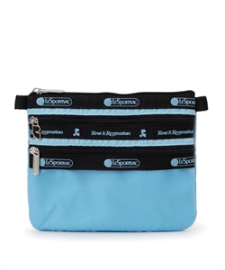 【LeSportsac×Rest & Recreation】RR X LS 3 ZIP COSMETIC(コスメブルー-フリー)