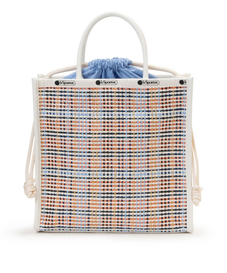 WOVEN MED DRAWST TOTE