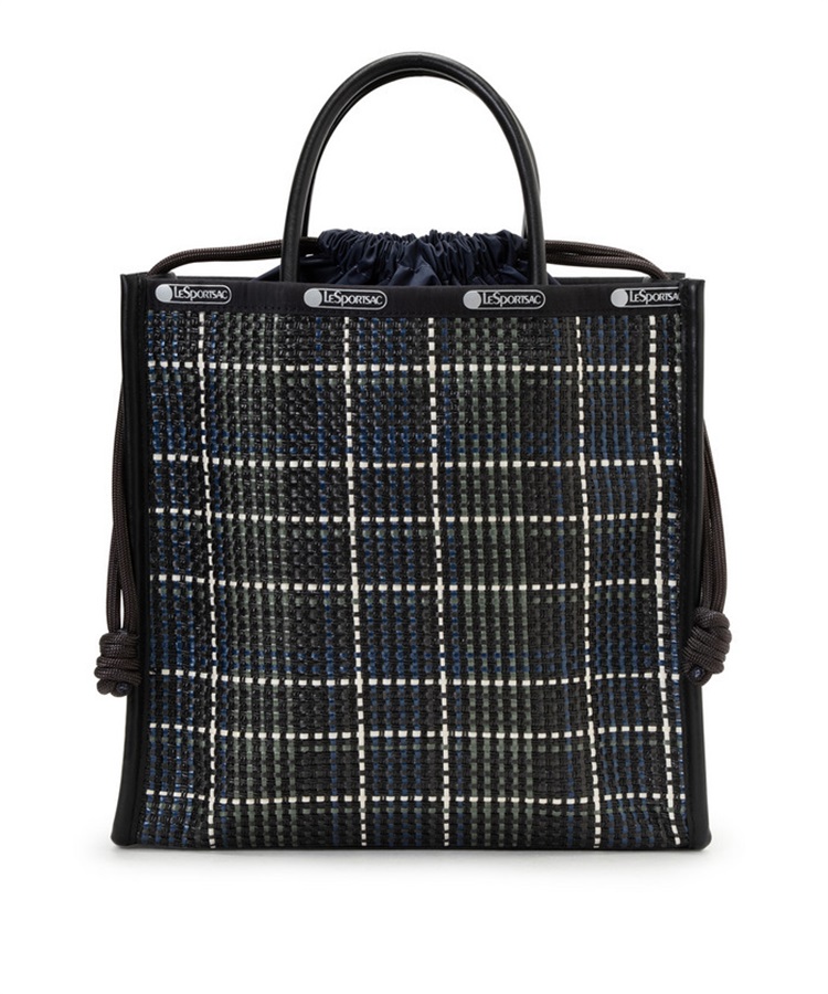 WOVEN MED DRAWST TOTE
