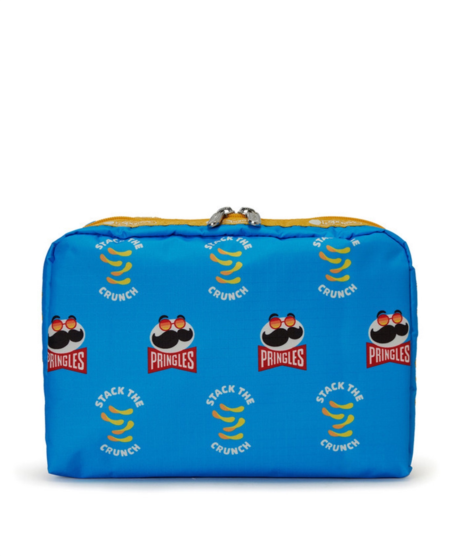 【LeSportsac×Pringles】EXTRA LARGE RECTANGULAR COSMETIC(プリングルズブルーエクストラレクタンギュラーコスメティック-フリー)