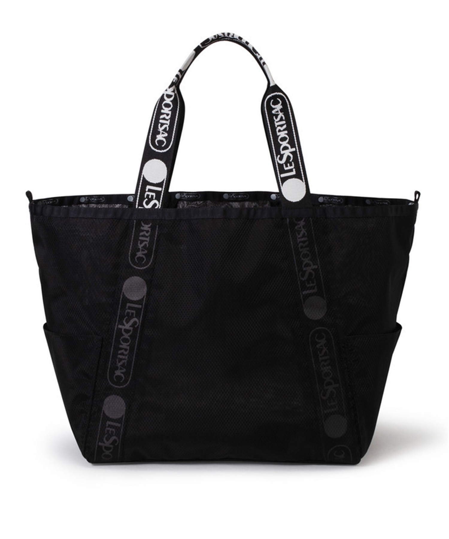 【LeSportsac for martinique】E/W REVERSIBLE PKT TOTE(ロゴブラックシアーMQ-フリー)