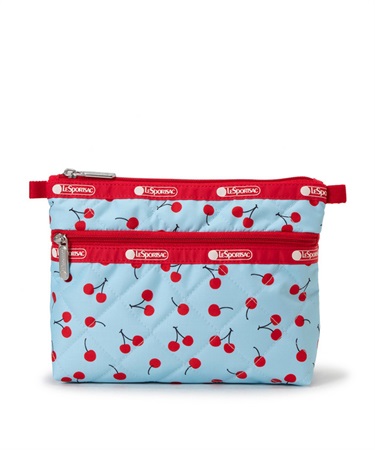 【LeSportsac×Megumi Kanzaki】PERFECT COSME POUCH2(チェリーソーダキルト-フリー)