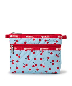 【LeSportsac×Megumi Kanzaki】PERFECT COSME POUCH2(チェリーソーダキルト-フリー)