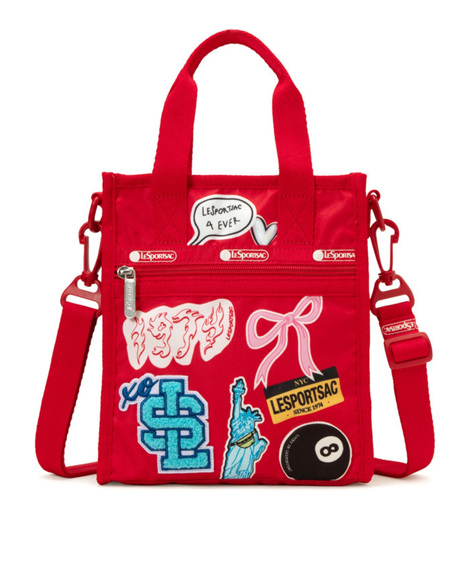 PW MINI N/S TOTE(パッチワークレッドミニN/Sトート-フリー)