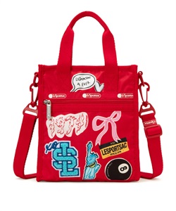 PW MINI N/S TOTE(パッチワークレッドミニN/Sトート-フリー)