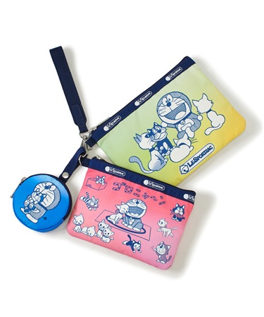 【DORAEMON】WRISTLET POUCH W/ ROUND C