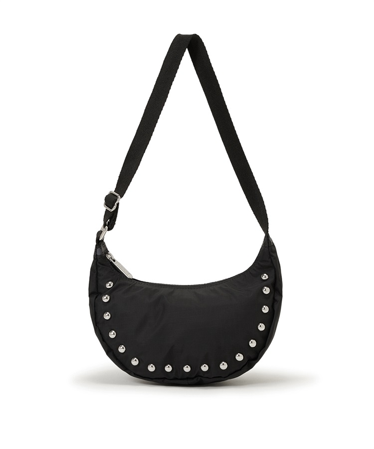 STUDS SM ZIP HOBO