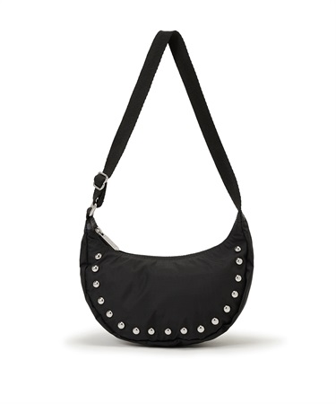 STUDS SM ZIP HOBO