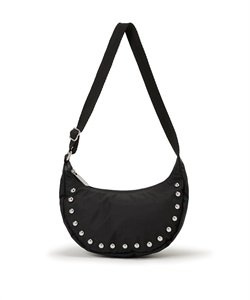 STUDS SM ZIP HOBO