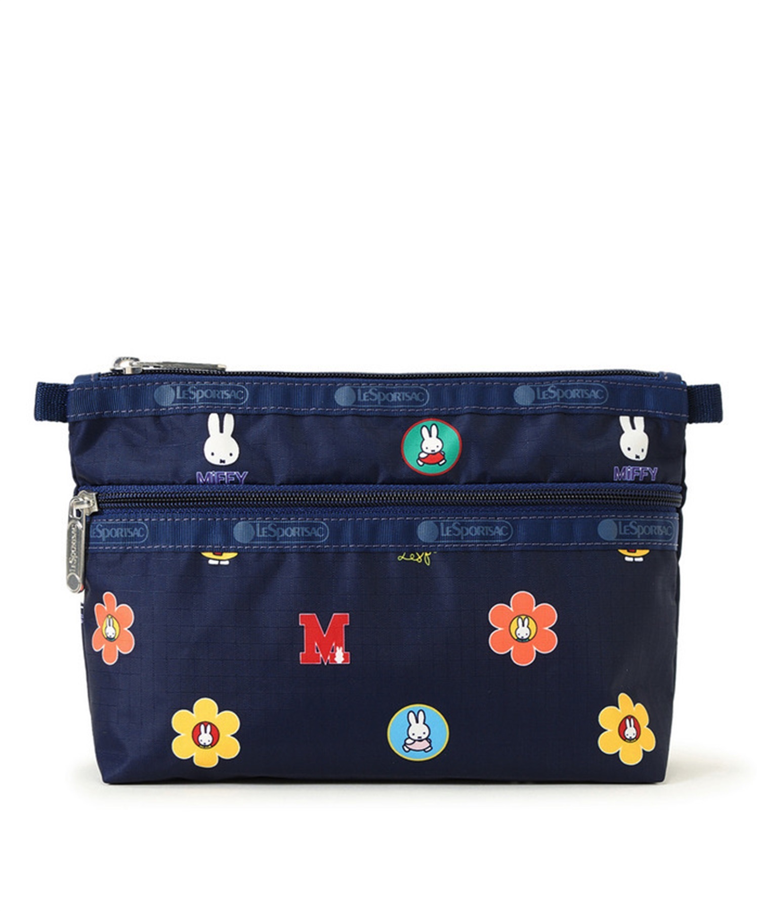 【LeSportsac×Miffy】COSMETIC CLUTCH(ミッフィーネイビーポルカドット-フリー)