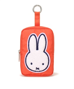 【LeSportsac×Miffy】RECTANGULAR POUCH CHARM(ミッフィーオレンジパッチワーク-フリー)