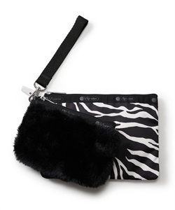【LeSportsac × United Arrows green label relaxing】WRISTLET 2POUCH SET(BKファー/ゼブラUA-フリー)