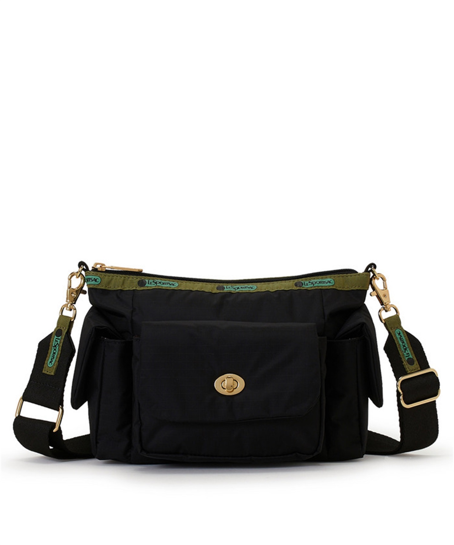 【LeSportsac Atelier】3POCKET SHOULDER BAG(アブストラクトノワールL-フリー)