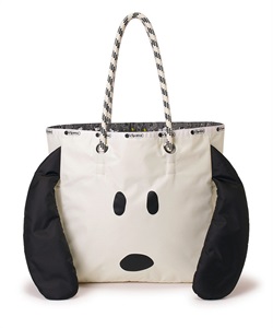 【LeSportsac×PEANUTS】SNOOPY FACE PUFFY TOTE(スヌーピーフェイス-フリー)