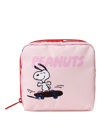 【LeSportsac×PEANUTS】MED SQUARE COSMETIC