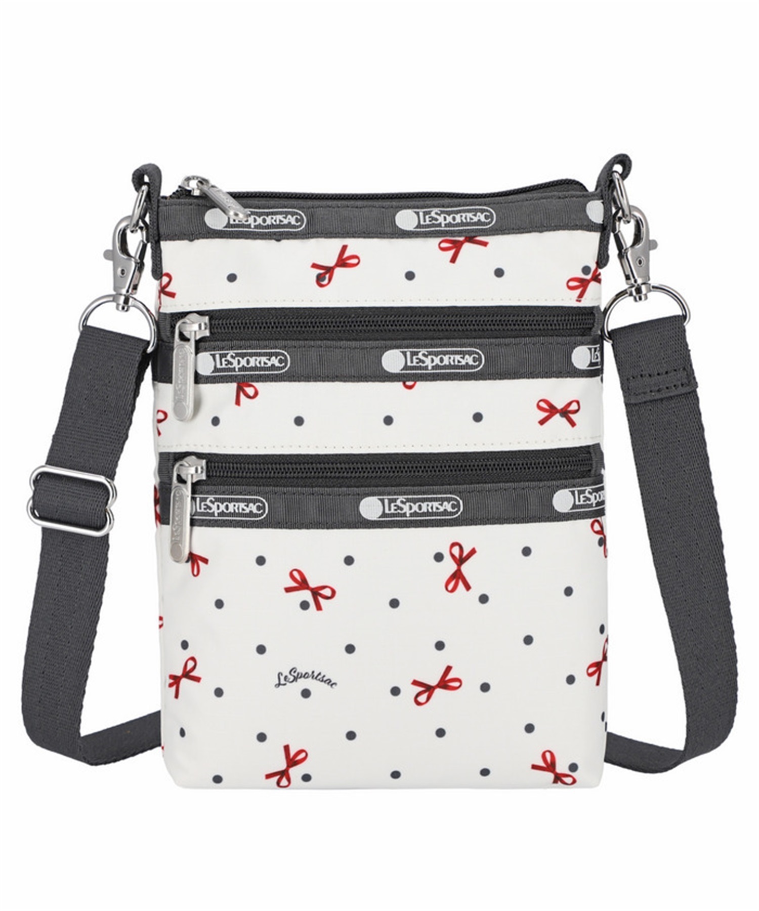 3 ZIP CROSSBODY(プチボウドット-フリー)