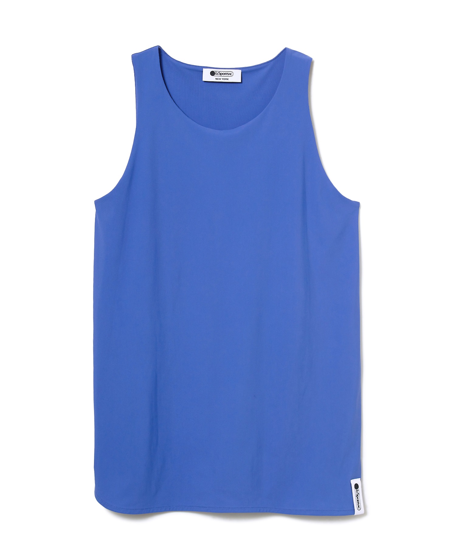 【Multi Comfort】サイドスリットタンクトップ(サックス-S)