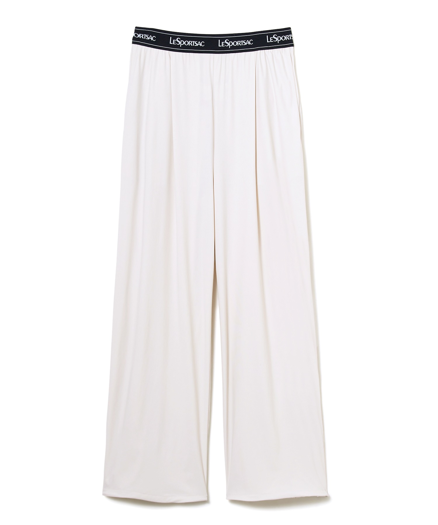 【Multi Comfort】ワイドタックパンツ(ホワイト-S)