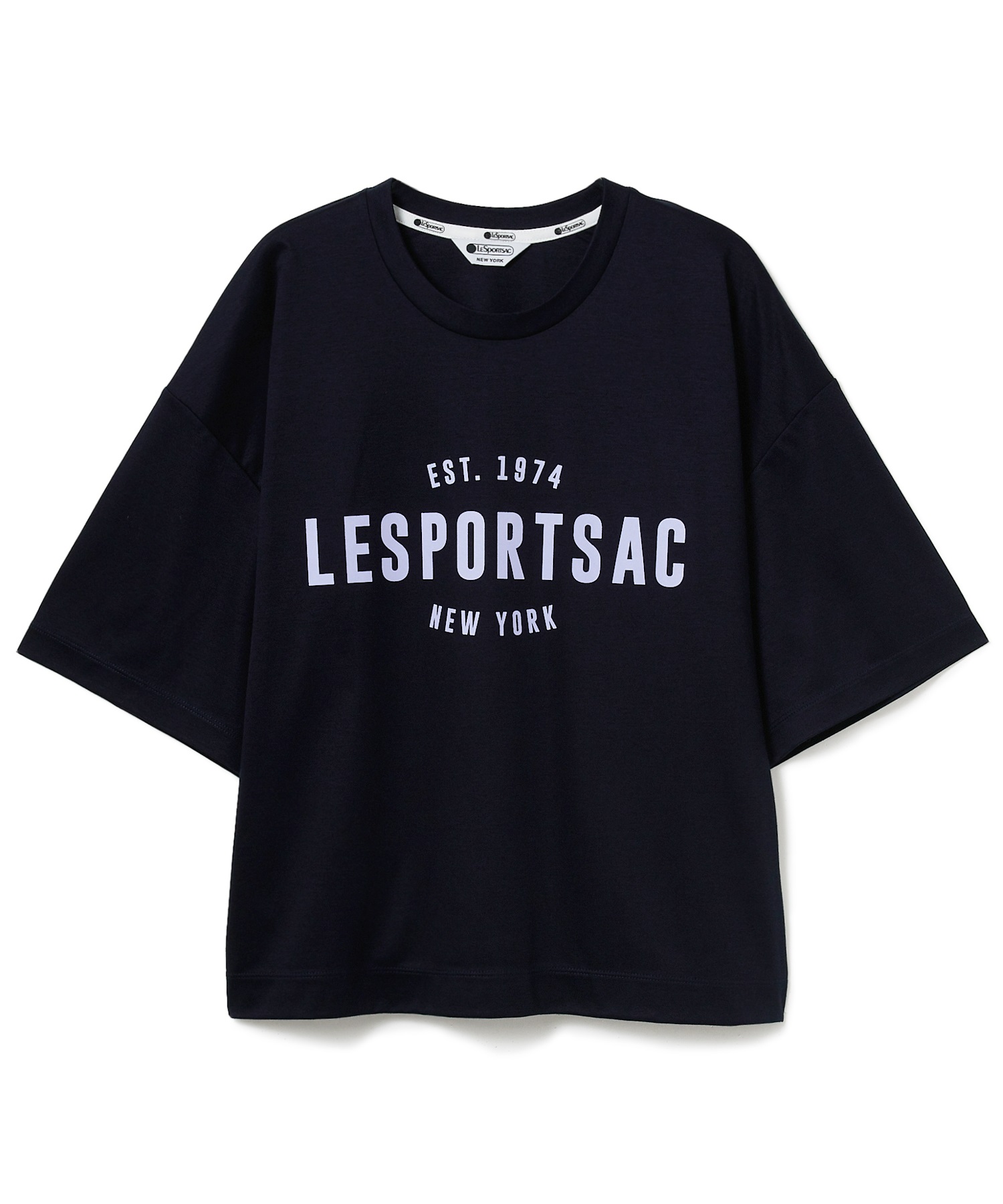 LeSportsac プリントTシャツ(ネイビー-F)