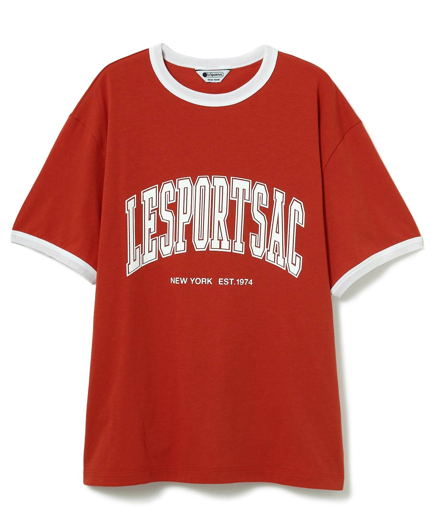 LeSportsac プリントリンガーTシャツ(オレンジ-F)