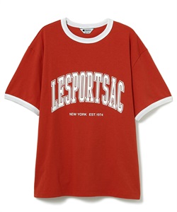 LeSportsac プリントリンガーTシャツ(オレンジ-F)
