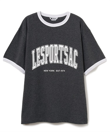 LeSportsac プリントリンガーTシャツ(グレー-F)
