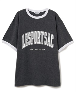 LeSportsac プリントリンガーTシャツ(グレー-F)