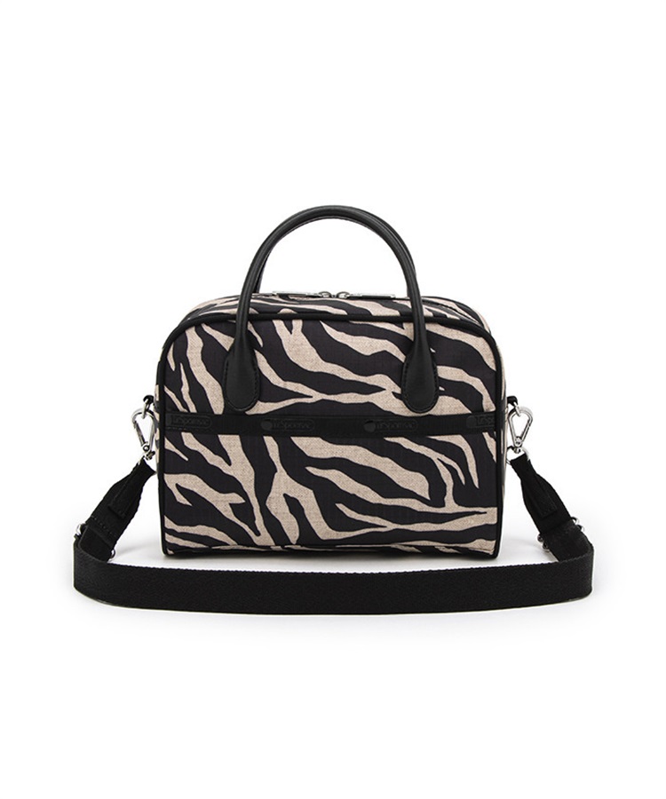 SQUARE TH CROSSBODY(アップタウンラフィアゼブラ/ブラック-フリー)