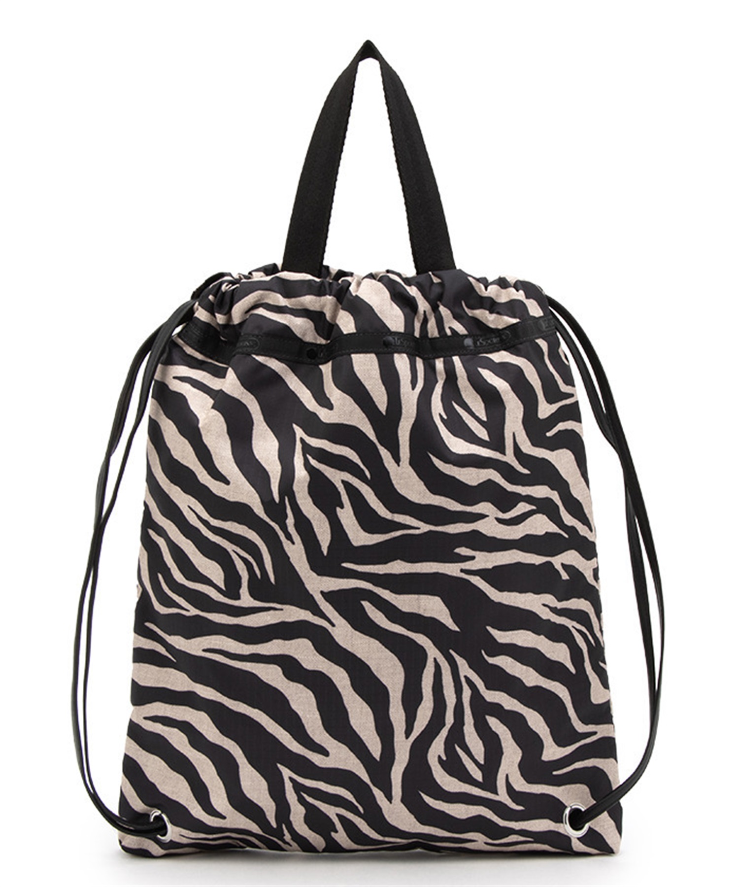 TH CITY KNAPSACK(アップタウンラフィアゼブラ/ブラック-フリー)