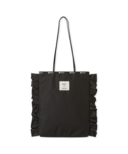 【LeSportsac × FRAY I.D】RF VERTICAL CITY TOTE ブラックソリッドラッフルFR(ブラックソリッドラッフルFR-フリー)