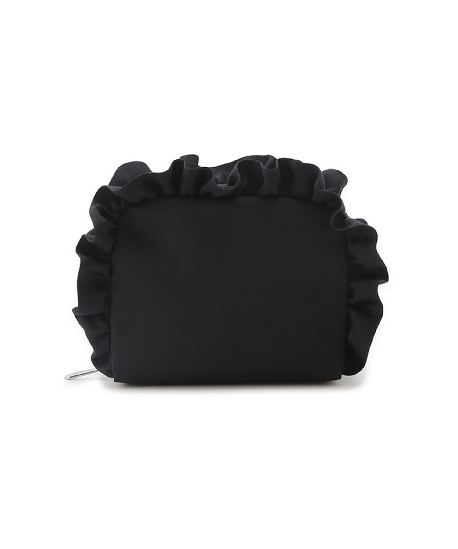 【LeSportsac × FRAY I.D】RF SQUARE COSMETIC ブラックサテンラッフルFR(ブラックサテンラッフルFR-フリー)