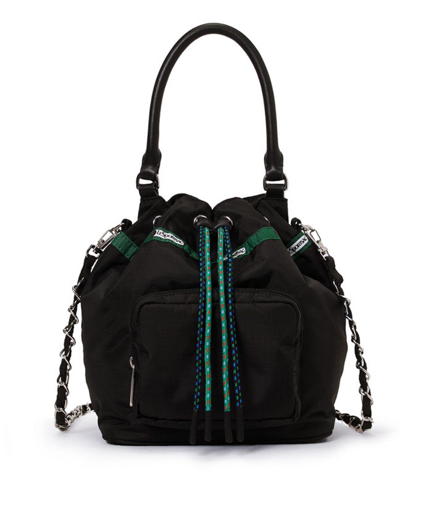 【LeSportsac Atelier】DBL DRAWST CHAIN BAG(ミッドナイトグロウコード-フリー)