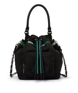 【LeSportsac Atelier】DBL DRAWST CHAIN BAG(ミッドナイトグロウコード-フリー)