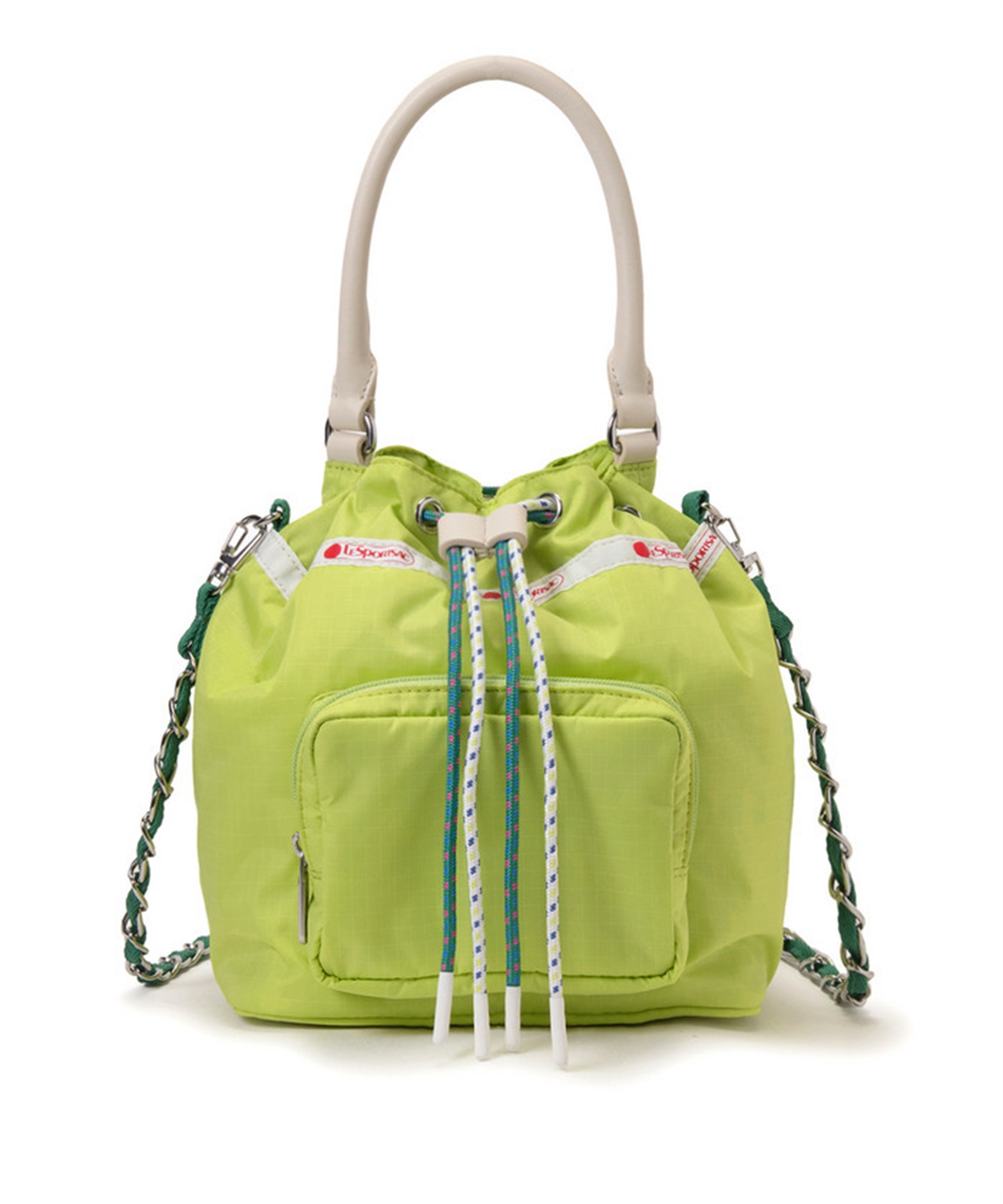 【LeSportsac Atelier】DBL DRAWST CHAIN BAG(サニーシトラスコード-フリー)