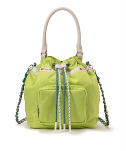 【LeSportsac Atelier】DBL DRAWST CHAIN BAG(サニーシトラスコード-フリー)