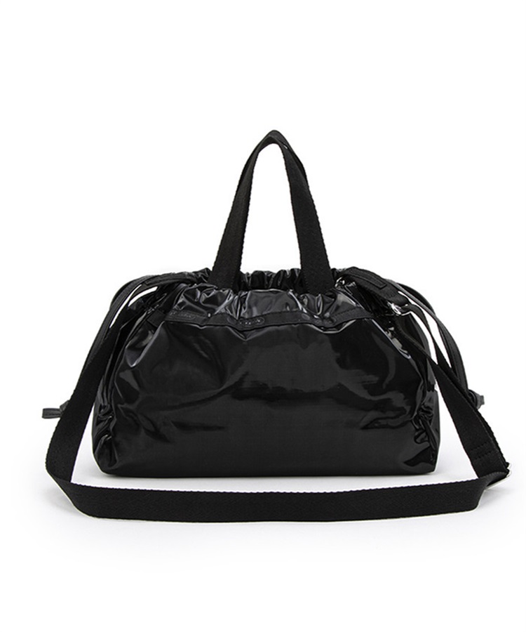 E/W CITY DRAWSTRING BAG(アップタウンブラックシャイン/ブラック-フリー)