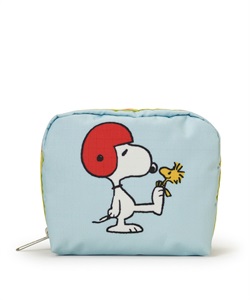 【LeSportsac×PEANUTS】SQUARE COSMETIC(ピーナッツスヌーピースクエアコスメティック-フリー)