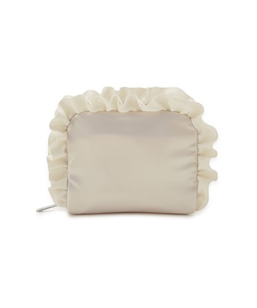 【LeSportsac × FRAY I.D】RF SQUARE COSMETIC パールシャインサテンラッフルFR