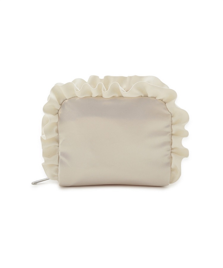 【LeSportsac × FRAY I.D】RF SQUARE COSMETIC パールシャインサテンラッフルFR