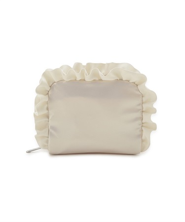 【LeSportsac × FRAY I.D】RF SQUARE COSMETIC パールシャインサテンラッフルFR(パールシャインサテンラッフルFR-フリー)