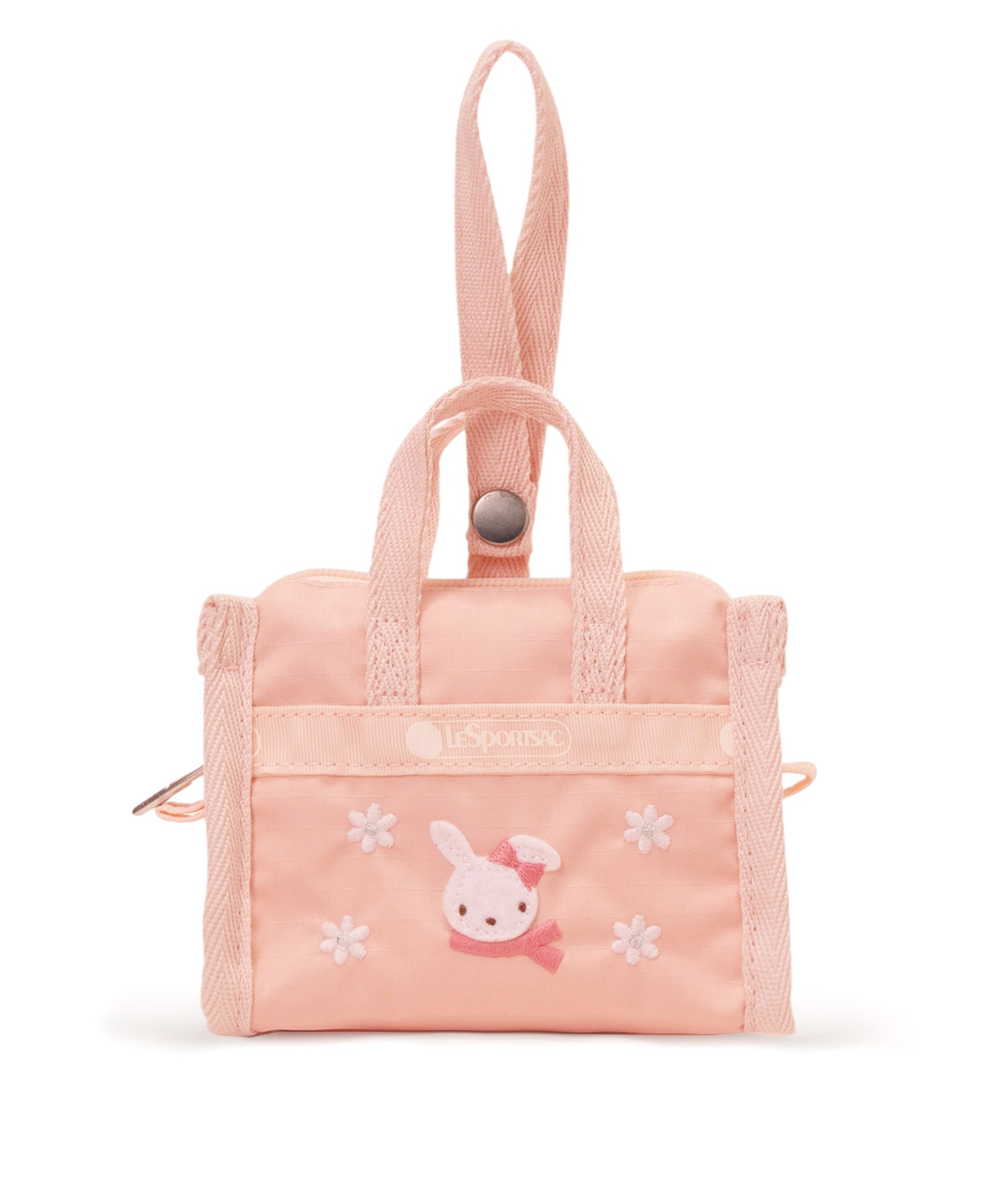 【LeSportsac×familiar】MICRO WEEKENDER CHARM(ファミリアピンクチャーム-フリー)