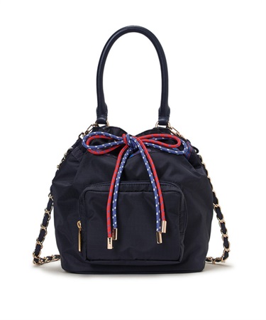 【LeSportsac Atelier】W DRAWSTRING CHAIN BAG(アビスフロストCD-フリー)
