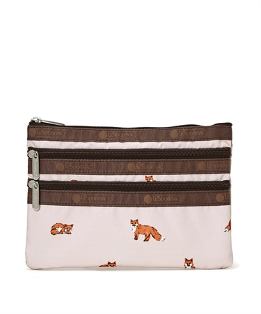 【新品送料込】LeSportsac ブラウン キルティングポーチ FF ファッション LeSportsac ブラウン キルティングポーチ