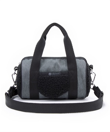 DENIM ROLL BAG(ブラックデニム/ブラックシェルパ-フリー)