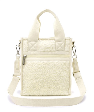 DENIM MINI N/S TOTE(ホワイトデニム/クリームシェルパ-フリー)