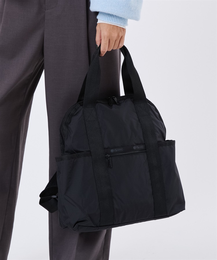 美品 レスポートサック 2way リュック バックパック ハンドバッグ ブラック LeSportsac（レスポートサック） 2WAYバッグ FREE ブラック レディース